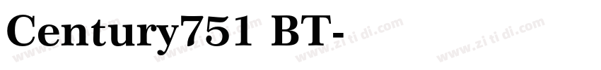 Century751 BT字体转换